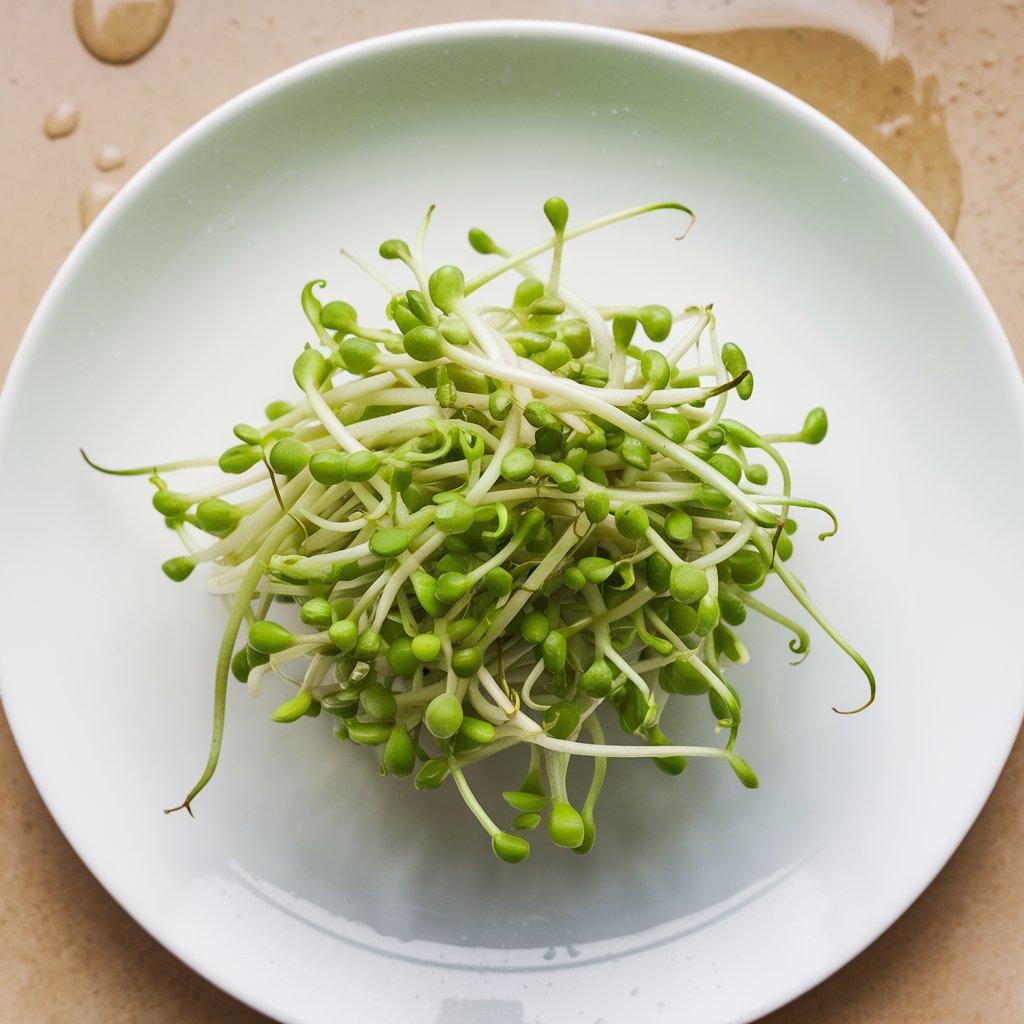 green beans sprouts