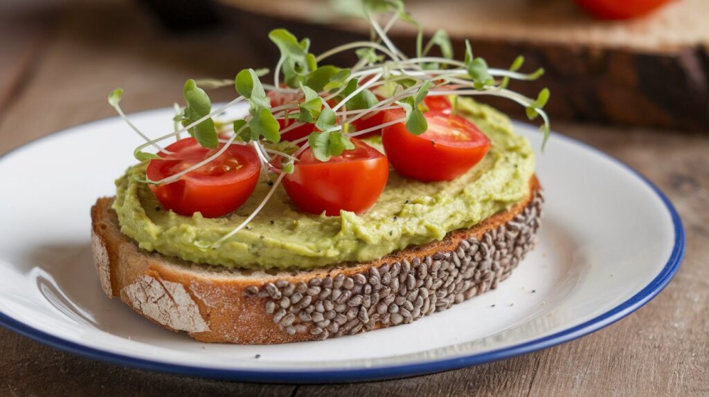 Chia Sprouts Avocado Toast