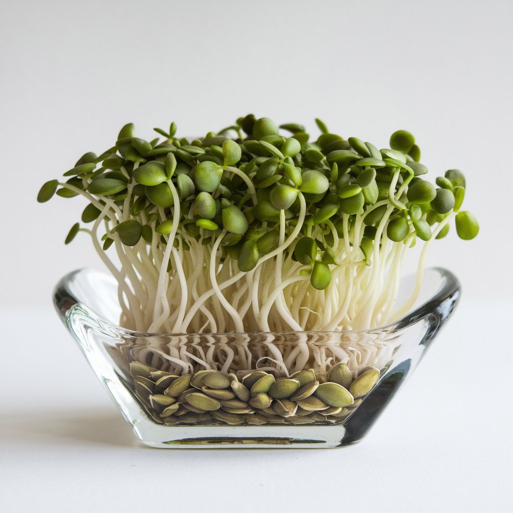 Pumpkin seeds sprouts