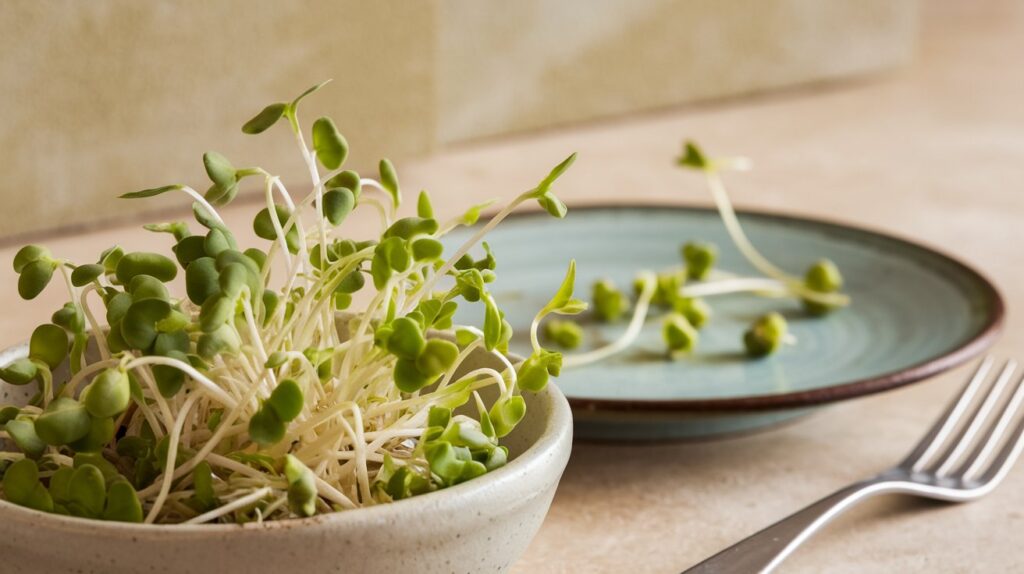 how to eat pea sprouts